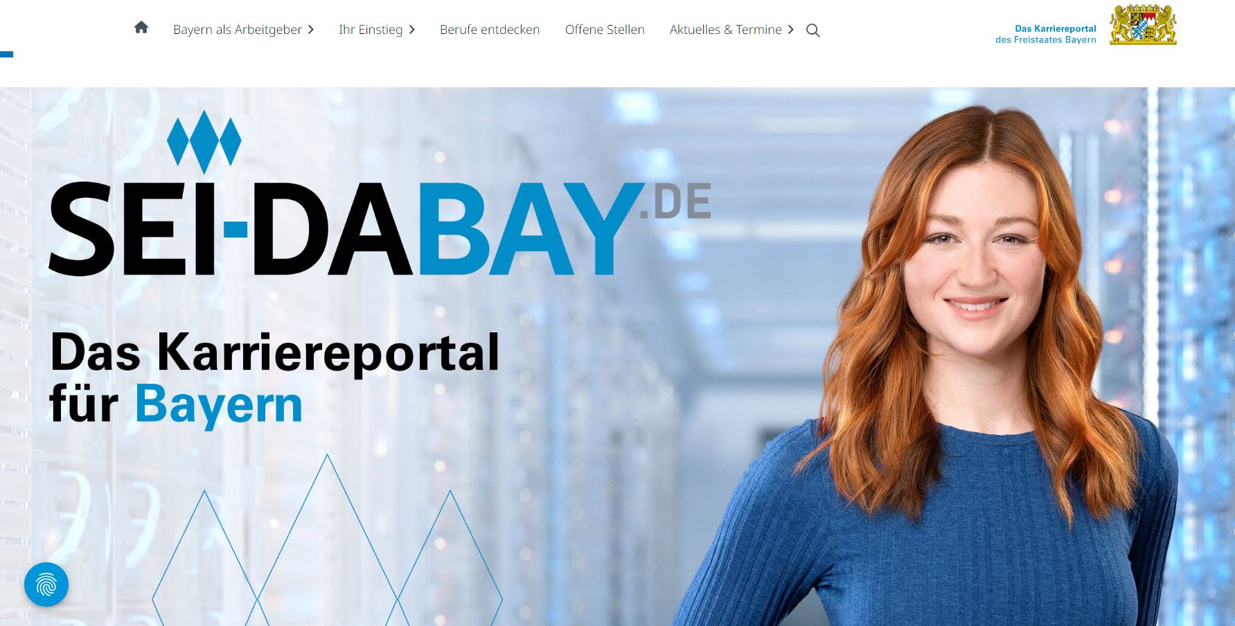 Screenshot der Website sei-dabay.de